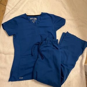 Greys Anatomy Barco Royal Scrub Set